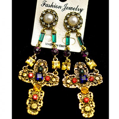 Earring Earrings Set Jewelry Women Party / Daily Alloy / Imitation Pearl / Rhinestone 1 pair Assorted Color