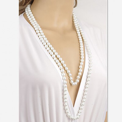 Necklace Chain Necklaces Jewelry Pearl Wedding / Party / Daily / Casual Silver 1pc Gift