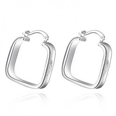 Earring Earrings Set Jewelry Women Wedding / Party / Daily / Casual Sterling Silver / Silver Plated 1 pair Silver