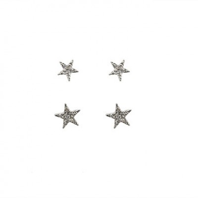 Earring Star Stud Earrings / Earrings Set Jewelry Women Wedding / Party / Daily / Casual / Sports Alloy / Rhinestone 4pcs