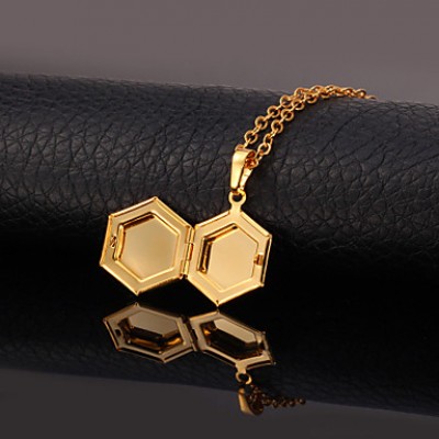 Golden Lockets Necklaces Wedding Jewelry