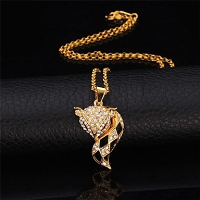 Cute Fox Dangle Earrings Pendant Necklace 18K Real Gold Platinum Plated Rhinestone Earrings Necklace Fashion Jewelry